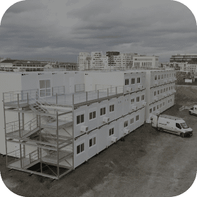 Base vie de chantier - 6m x 2,5m x 2,5m | assemblable