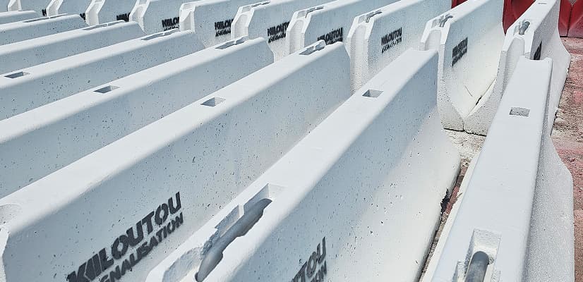 Glissières en béton armé