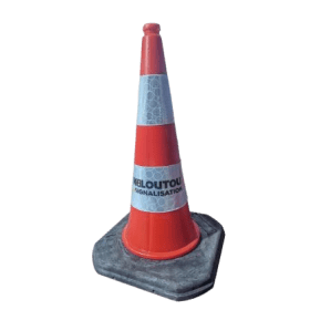 Cône Big foot base lestée - H 75cm