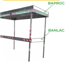 Bande protection latérale pare-éclats