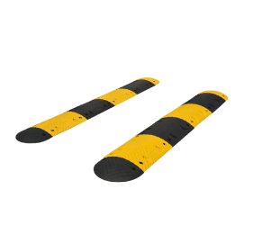 Ralentisseur jaune-noir - l:350x L. 500 mm Hauteur : 50 mm Poids: 7,3 Kg