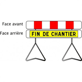 Signalisation de position - Signalisation frontale en début et fin de chantier