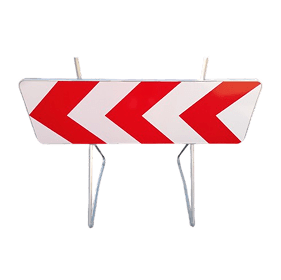 Signalisation d’une déviation ou de rétrécissement temporaire de chaussée